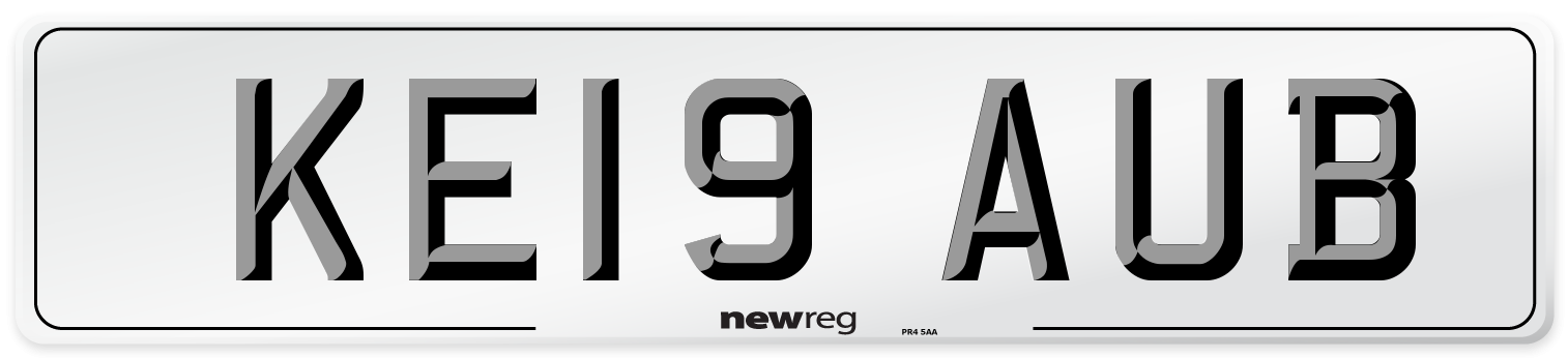 KE19 AUB Number Plate from New Reg